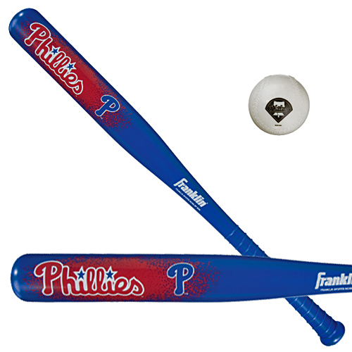 E28927 MLB Phillies 28" AeroStrike Bat & Ball Set