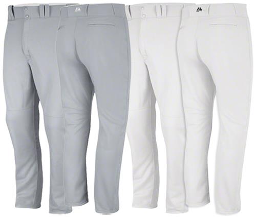Majestic Pocketed Cooling Baseball Pants, Youth (YL, YXL - Cream or Pro White)