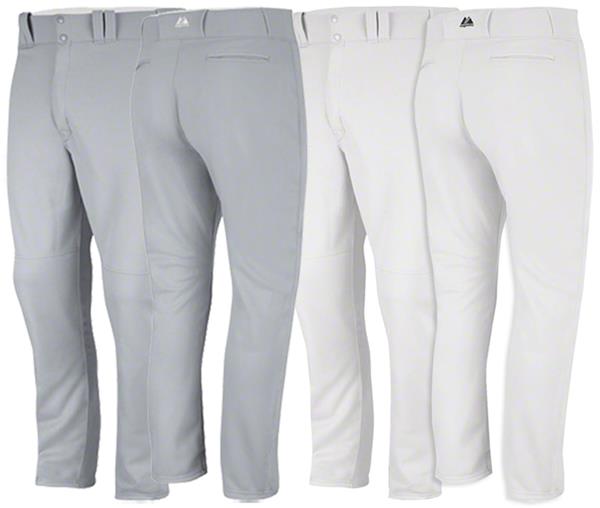 Majestic Pantalon de Baseball Jeunesse Large avec Piping Noir
