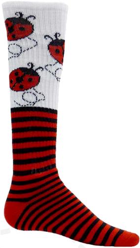 Red Lion Lady Bug Athletic Socks-Closeout