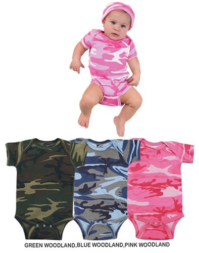 LAT Sportswear Infant Camo Creeper