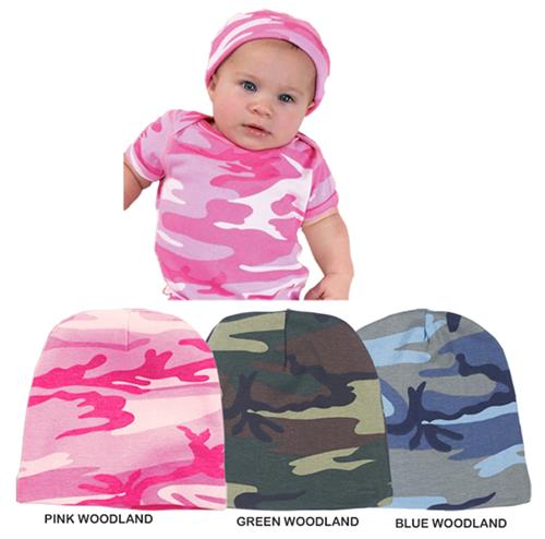 LAT Sportswear Infant Baby Rib Camo Cap
