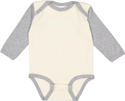 Rabbit Skins Infant Long Sleeve Bodysuit 4411