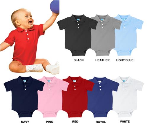 LAT Sportswear Infant Jersey Golf Shirt Creeper