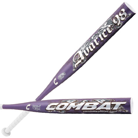 Combat Avarice 98 Slow Pitch Softball Bats. Free shipping and 365 day exchange policy.  Some exclusions apply.