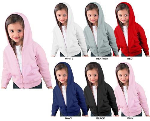 LAT Sportswear Toddler Zip Front Sweatshirt Hoodie