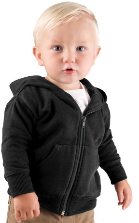 LAT Sportswear Infant Zip Front Sweatshirt Hoodie
