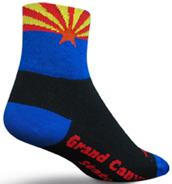 Sockguy Classic Arizona Flag Socks. Free shipping.  Some exclusions apply.