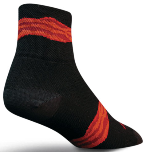 Sockguy Classic Bacon Strip Socks. Free shipping.  Some exclusions apply.