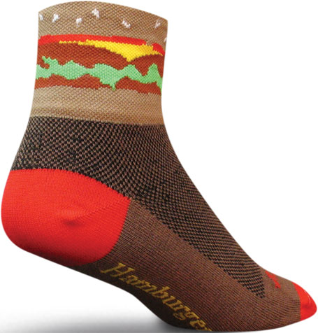 Sockguy Classic Hamburger Socks. Free shipping.  Some exclusions apply.