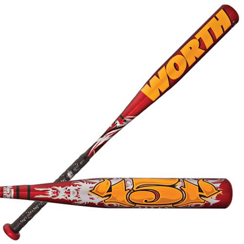 Worth YB454 Youth 454 Alloy 12 Baseball Bats Baseball Equipment & Gear