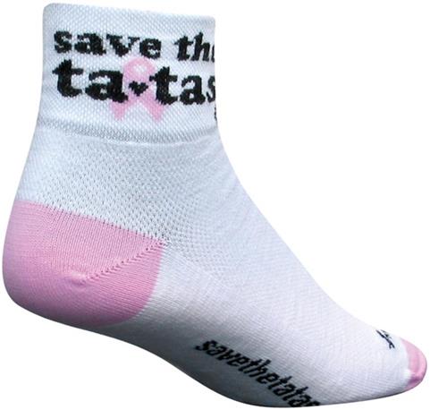 Sockguy Classic Save The Tatas Socks. Free shipping.  Some exclusions apply.