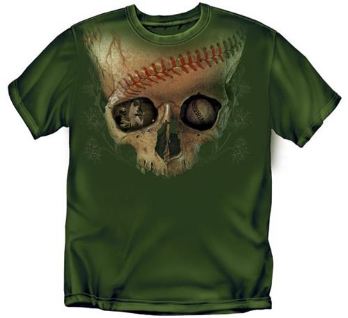 Skull Baseball tshirts