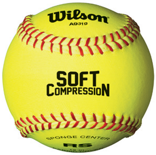 Wilson A9011 Softballs - Lot De 12 - Compression 0.375 Lb - Core 0.47 - VHSL