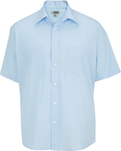 Edwards Mens Broadcloth Short Sleeve Shirt