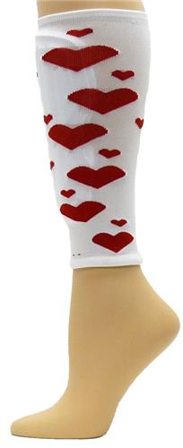 Red Lion Red Hearts Shin Guard Sleeves