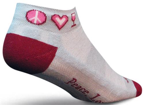 Sockguy Peace, Love, Wine Channel Air Socks. Free shipping.  Some exclusions apply.
