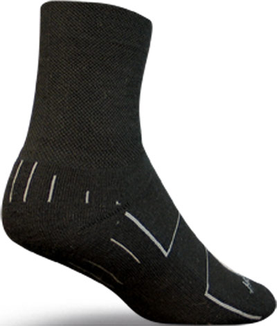 Sockguy Black Wooligan Socks. Free shipping.  Some exclusions apply.