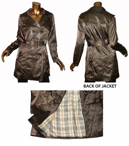 Day and Night Brown Trench Coat with Belted Waist