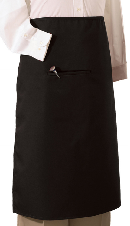 E30199 Edwards Bistro Apron with One Set In Pocket