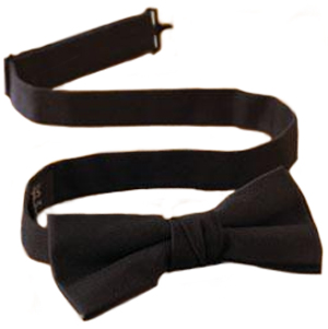 Edwards Black Apron Bow Tie