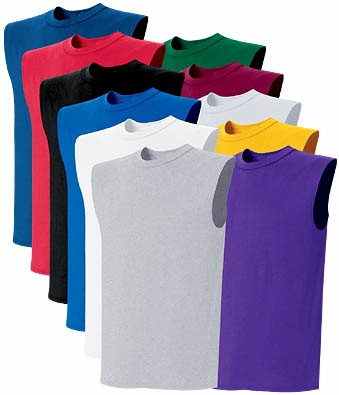Jersey Knit Sleeveless T-Shirts Jerseys - Closeout