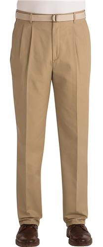 Edwards Mens Business Casual Pleated Front Pants