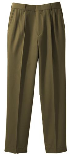 Edwards Mens Washable Poly/Wool Pleated Front Pant