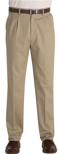 Edwards Mens All-Cotton Pleated Front Pants 2630