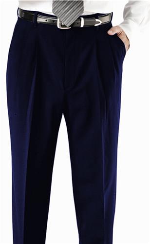 Edwards Mens Pleated Front Polyester Pants