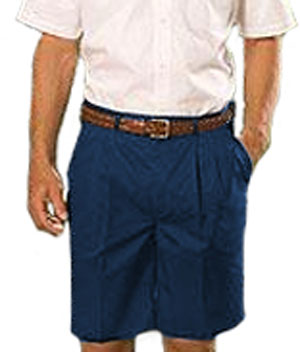 Edwards Mens Long Pleated Front Chino Shorts