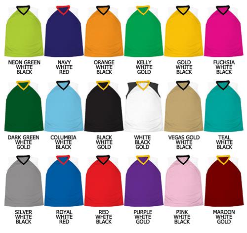 Basketball Dazzle Cloth Solid Neck Trim Jerseys. Printing is available for this item.