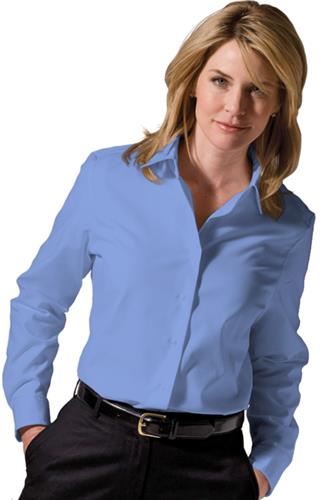 Edwards Women Soft Collar Poplin Long Sleeve Shirt