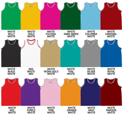 Basketball Dazzle Cloth Jersey w/Trim. Printing is available for this item.