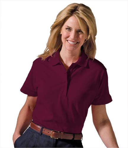 Edwards Womens Short Sleeve Soft Touch Pique Polo. Printing is available for this item.
