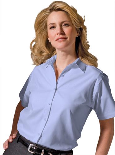 Edwards Womens Pinpoint Short Sleeve Oxford Shirt
