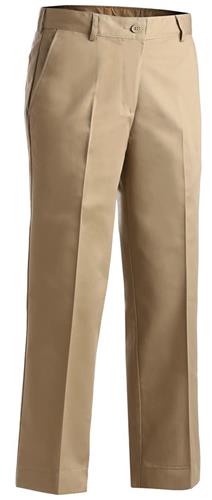 Edwards Womens Blended Chino Flat Front Pants 8579