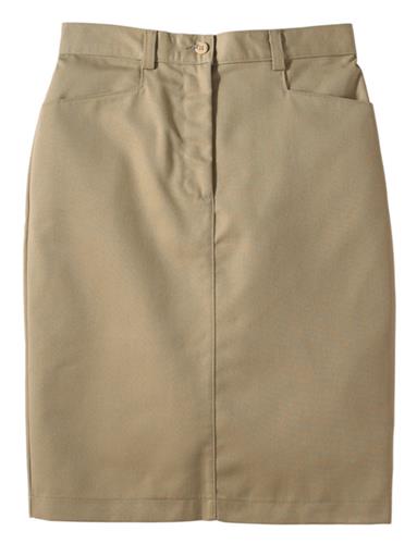 Edwards Misses' & Womens Mid-Length Chino Skirt