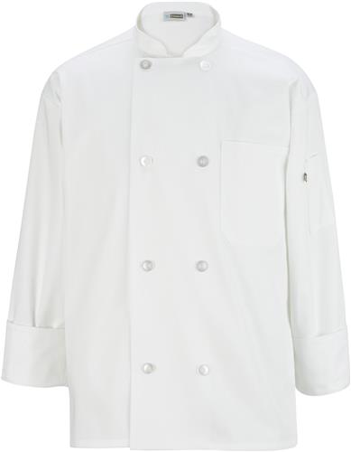 Edwards Unisex Eight Button Chef Coat - Soccer Equipment and Gear