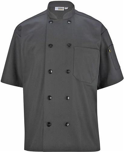Edwards Unisex Ten Button Short Sleeve Chef Coat