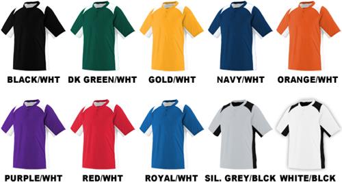 Augusta Sportswear Gamer Poly Mesh Baseball Jersey. Decorated in seven days or less.