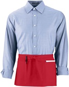 3-Pocket Chefs Waist Apron (Red or Maroon)
