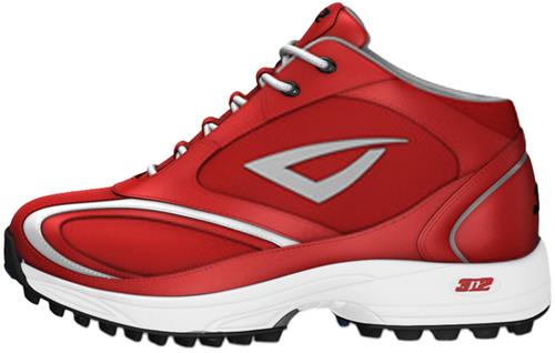 3n2 Momentum Trainer Mid Softball Shoes Red