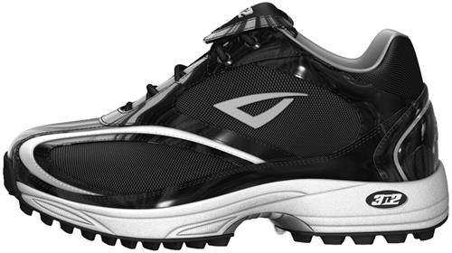 3n2 Momentum Trainer Lo Softball Shoe Black Patent