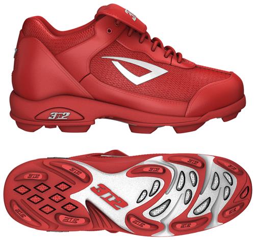 3n2 Rookie Youth Softball Baseball Cleats Red