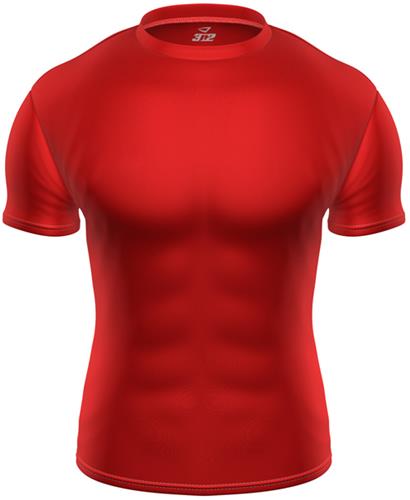 3n2 KZONE Cool Short Sleeve Shirt Tight Fit Red