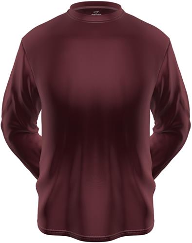 3n2 KZONE Cool Long Sleeve Shirt Loose Fit Maroon
