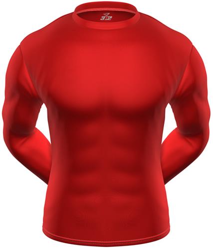 3n2 KZONE Cool Long Sleeve Shirt Tight Fit Red