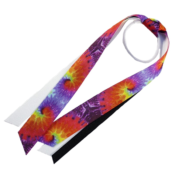 Red Lion Tie Dyed Ribbon Ponytail Streamers - C/O