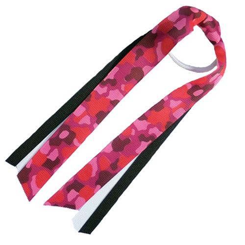 Red Lion Pink Camo Ribbon Ponytail Streamers
